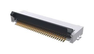 AMPHENOL COMMUNICATIONS SOLUTIONS F32D-1A7Y1-21060 FFC / FPC Board Connector, R/A, ZIF, Back Flip, 0.5 mm, 60 Contacts, F32D, Surface Mount, Bottom