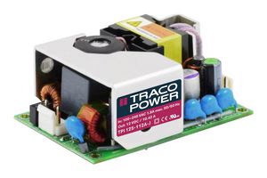 TRACO POWER TPI 125-112A-J AC/DC Open Frame Power Supply (PSU), 120 to 370VDC, ITE, 1 Output, 125W @ 400LFM, 85V AC to 264V AC