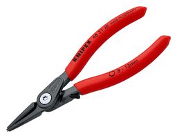 KNIPEX 48 31 J0 Plier, Circlip, 13 mm Jaw Opening Max, 140 mm, Grey Atramentised