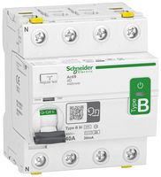 SCHNEIDER ELECTRIC A9Z61440 Circuit Breaker, Acti 9 iID Series, 400 V, 40 A, 4 Pole