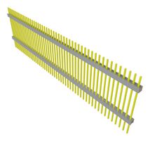 SAMTEC EW-50-14-L-S-900 Stacking Board Connector, EW, 50 Contacts, 2.54 mm, Through Hole, 1 Rows