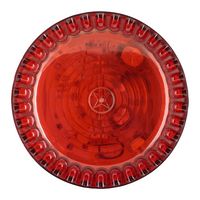 FULLEON 531024FULL-0088 Beacon, Red, 93 x 94 mm, Continuous/Flashing, 60 VDC, IP65
