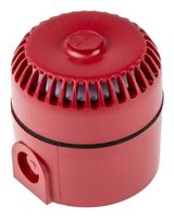 FULLEON 540503FULL-0403X Sounder, Red, 102 dBA, Multiple Tone, 93 mm, 28 VDC, IP65