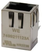 WURTH ELEKTRONIK 7499211123A Modular Connector, RJ45 Jack, 1 x 1 (Port), 8P8C, Through Hole Mount