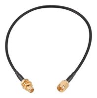 WURTH ELEKTRONIK 65503503230503 RF / Coaxial Cable Assembly, 12 ", 304.8 mm, RG174/U, SMA Plug, SMA Bulkhead Jack, 50 ohm