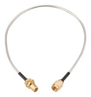 WURTH ELEKTRONIK 65503503215308 RF / Coaxial Cable Assembly, 6 ", 152.4 mm, 0.085 Hand Formable, SMA Plug, SMA Bulkhead Jack