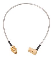WURTH ELEKTRONIK 65503603215308 RF / Coaxial Cable Assembly, 6 ", 152.4 mm, 0.085 Hand Formable, SMA Right Angle Plug