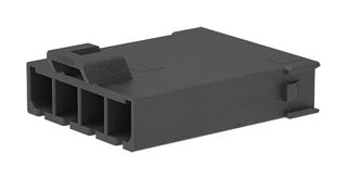 MOLEX 213815-0104 Connector Housing, Black, Mega-Fit 213815 Series, Plug, 4 Ways, 5.7 mm