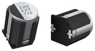 PANASONIC EEHZT1E221V Hybrid Aluminium Electrolytic Capacitor, 220 µF, ± 20%, 25 V, Radial Can - SMD, 0.022 ohm