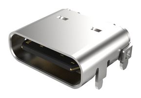GCT USB4105-GF-A USB Connector, 5A, 48V, 240W, USB Type C, USB 2.0, Receptacle, 16 Ways