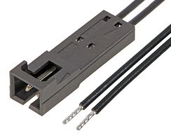 MOLEX 216273-1024 Cable Assembly, SL Plug to Free End, 2 Ways, 2.54 mm, 1 Row, 600 mm, 23.6 "