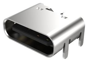 GCT USB4125-GF-A USB Connector, 3A, 48V, USB Type C, Receptacle, 6 Ways, Surface Mount, Through Hole Mount