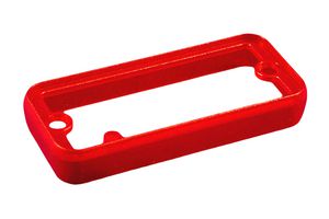 HAMMOND 1455UBTRD-10 Bezel, Open, Translucent Red, Extruded Aluminium Enclosure, Metal