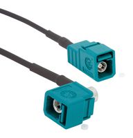 AMPHENOL RF 095FJZFJZAH-024 RF / Coaxial Cable Assembly, 24 ", 610 mm, RG174, FAKRA Right Angled Jack, FAKRA Straight Jack