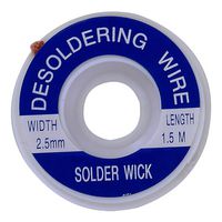 MULTICOMP PRO MP740695 Desoldering Braid, Copper, 2.5 mm x 1.5 m