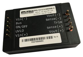 MURATA POWER SOLUTIONS IRQ-12/12.5-W80NB-C Isolated Through Hole DC/DC Converter, Railway, Quarter Brick, 10:1, 150 W, 1 Output, 12 V