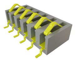 SAMTEC SIB-106-02-F-S-LC Spring Loaded Connector, Compression Connector, 2.54 mm, 1 Row, 6 Contacts, Surface Mount