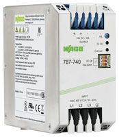 WAGO 787-740 AC/DC DIN Rail Power Supply (PSU), ITE, 1 Output, 240 W, 24 VDC, 10 A