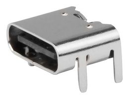 MOLEX 217175-0001 USB Connector, USB Type C, USB 2.0, Receptacle, 6 Ways, Surface Mount, Right Angle