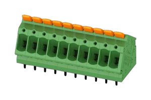 PHOENIX CONTACT 1190372 Wire-To-Board Terminal Block, 5 mm, 10 Ways, 24 AWG, 12 AWG, 2.5 mm², Push In