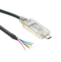 CONNECTIVE PERIPHERALS USBC-FS-UART-5V-5V-1800-WE Smart Cable Assembly, USB to UART Converter, 3Mbaud, Free/Stripped End, FT232R Chip, 1.8m/5.9ft