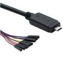 CONNECTIVE PERIPHERALS USBC-HS-UART-3.3V-3.3V-1800-SPR Smart Cable Assembly, USB to UART Converter, Free/Stripped End, FT232H Chip, 1.8m/5.9ft