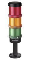 Signal Tower, Red/Green/Yellow, Continuous, 3-Stack, 24 V, Spring, 70 mm, KombiSIGN 72 Series