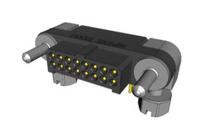 AMPHENOL SOCAPEX MHDAS2M016YCE11 Pin Header, Board-to-Board, 1.27 mm, 2 Rows, 16 Contacts, Through Hole Right Angle, MHDAS