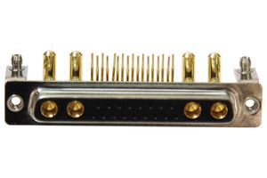 NORCOMP 684M21WA4SL461 Combination Layout D Sub Connector, Power-D 684M Series, DC-21WA4, Receptacle, 21 Contacts