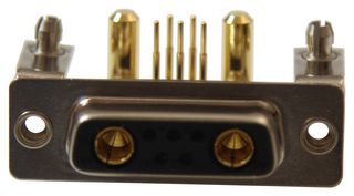 NORCOMP 684M7W2203L461 Combination Layout D Sub Connector, Power-D 684M Series, DA-7W2, Receptacle, 7 Contacts