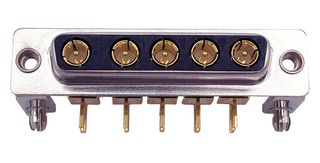 NORCOMP 685M5W5203L461 Combination Layout D Sub Connector, Power-D 685M Series, DB-5W5, Receptacle, 5 Contacts, 5 Power