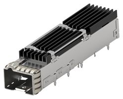 TE CONNECTIVITY 2359845-1 Cage, SFP-DD, 1 x 1 Single, Heat Sink, Through Hole, Press-Fit