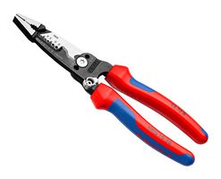 KNIPEX 13 72 8 Wire Stripper, 20AWG to 10AWG Capacity, 18-10AWG Solid & 20-12AWG Stranded Conductors