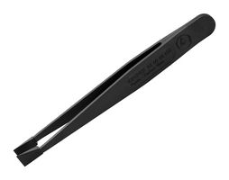 KNIPEX 92 09 05 ESD Tweezers, ESD Safe, Bent, Flat, 115 mm, Carbon Fibre Reinforced Plastic