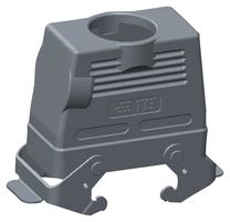 TE CONNECTIVITY T1280162129-000 Heavy Duty Connector, Hood, Top Entry, Aluminium Alloy Body, 2 Lever, H16B