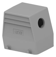 TE CONNECTIVITY T1319320120-000 Heavy Duty Connector, Hood, Side Entry, Aluminium Alloy Body, 2 Lever, H32A