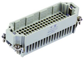 TE CONNECTIVITY T2032162101-000 Heavy Duty Connector, HDD, Insert, 108+PE Contacts, H24B, Plug, Crimp Pin - Contacts Not Supplied