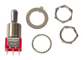 TE CONNECTIVITY - ALCOSWITCH 1-1825139-9 Toggle Switch, (On)-Off-(On), DPDT, Non Illuminated, Gemini A Series, Through Hole, 5 A