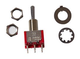 TE CONNECTIVITY - ALCOSWITCH 2-1825139-4 Toggle Switch, On-Off-(On), DPDT, Non Illuminated, Gemini A Series, Panel Mount, 5 A