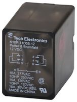 TE CONNECTIVITY - POTTER&BRUMFIELD K10P-11D55-12 Power Relay, DPDT, 12 VDC, 15 A, K10 Series, Through Hole, Non Latching