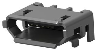 AMP - TE CONNECTIVITY 2040002-1 USB Connector, Micro USB Type B, USB 2.0, Receptacle, 5 Ways, Surface Mount, Through Hole Mount