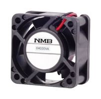 NMB TECHNOLOGIES 04020VA-24N-AA-00 DC Axial Fan, 24 V, Square, 40 mm, 20 mm, Ball Bearing, 10.2 CFM