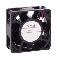 NMB TECHNOLOGIES 06025VA-24M-AA-00 DC Axial Fan, 24 V, Square, 60 mm, 25 mm, Ball Bearing, 24 CFM