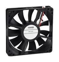 NMB TECHNOLOGIES 08015SS-24N-AA-00 DC Axial Fan, 24 V, Square, 80 mm, 15 mm, Sleeve Bearing, 33.9 CFM