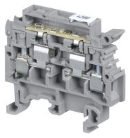 TE CONNECTIVITY - ENTRELEC 1SNA115661R2100 Fused Terminal Block, 4 Ways, 4 mm², Screw, 6.3 A