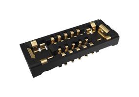 AMPHENOL COMMUNICATIONS SOLUTIONS 103P012BB100 Mezzanine Connector, Plug, 0.35 mm, 2 Rows, 12 Contacts, Surface Mount Straight, Copper Alloy