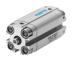 FESTO 156508 Compact Air Cylinder, Piston Rod, Double Acting, 16 mm, M5, 1.2 bar to 10 bar, 10 mm