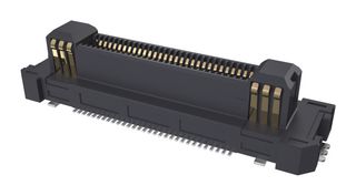 AMPHENOL COMMUNICATIONS SOLUTIONS B3241B7L111260E100 Mezzanine Connector, Plug, 0.5 mm, 2 Rows, 60 Contacts, Surface Mount Straight, Copper Alloy