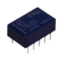 PANASONIC ATQ20322 Signal Relay, 12 VDC, DPDT, 2 A, TQ Series, Through Hole, Non Latching