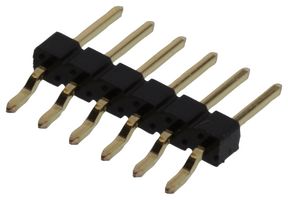 AMPHENOL COMMUNICATIONS SOLUTIONS 10027011-106HLF Pin Header, Board-to-Board, 2.54 mm, 1 Rows, 6 Contacts, Surface Mount Right Angle